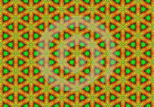 Red green yellow geomatics pattern wallpaper