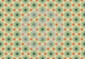 Red green yellow geomatics pattern wallpaper