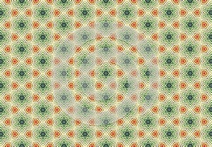 Red green yellow geomatics pattern wallpaper