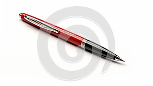 Red And Grey Ballpoint Pen With Polished Craftsmanship