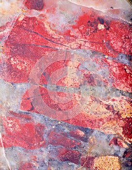 Red and grey jasper texture macro