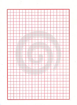 Red grid paper photo