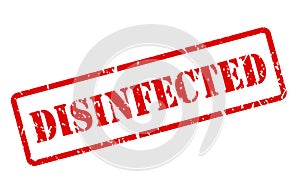 Disinfected stamp