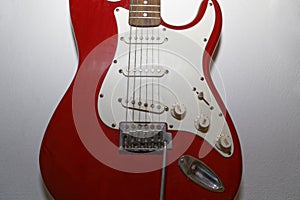 Red guitar