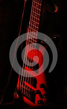 Red guitar