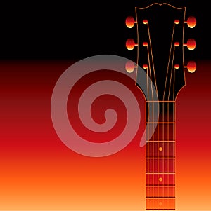 Red guitar background
