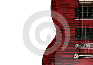 Red Guitar Horizontal