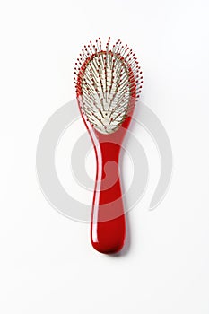 Red hair brush