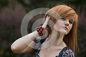 The red-haired teenager portrait