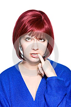 Red-haired woman expression - fantasy