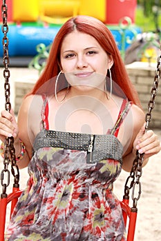 Red haired young girl