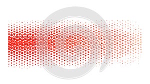 Red Halftone Gradient: Dynamic Dot Effect, vector design Generative AI