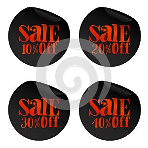 Red Halloween sale stickers