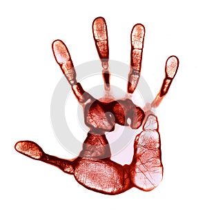 Red Hand Print