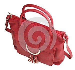 Red handbag