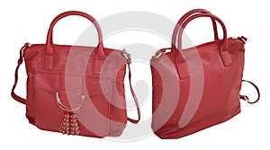 Red handbag