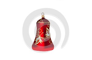 Red handbell decoration for a new-year tree