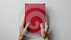 The red hardcover book.AI generated image