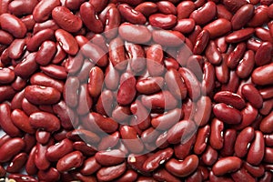 Red haricot beans background