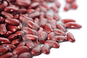 Red haricot beans isolated