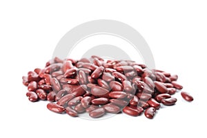 Red haricot beans isolated