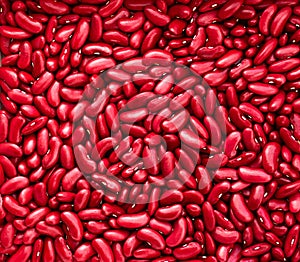 Red haricot kidney beans background texture