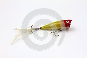 Red Head Popping Bass Lure