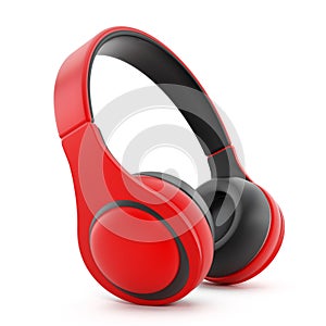 Red headphones