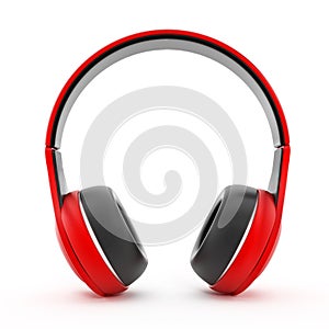 Red headphones
