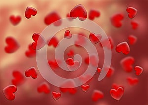 Red Heart Background