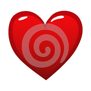 Red heart. Design icon heart symbol love.