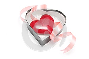 Red Heart in Gift Box
