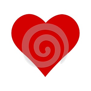 Red heart icon. Symbol of love and Valentine\'s Day