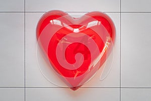 Red heart for love or health