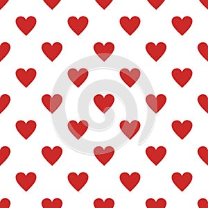 Red heart pattern seamless
