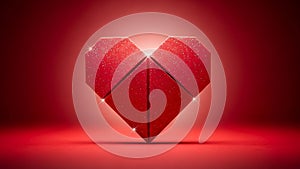 Red Heart-Shaped Diamond