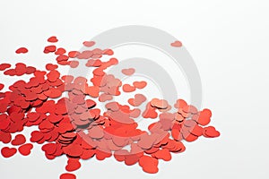 Red hearts background