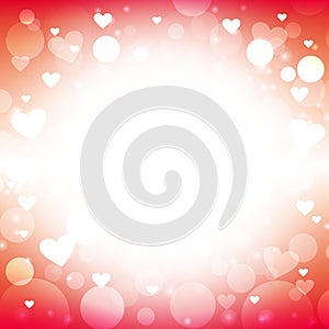 Red hearts background design ideas for Valentine`s Day