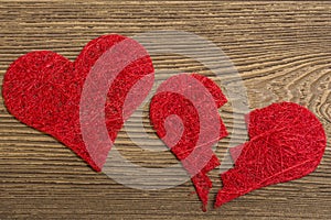 Red hearts photo