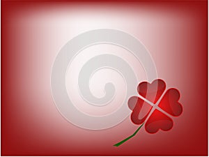 Red hearts quaterfoil