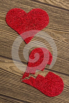 Red hearts photo