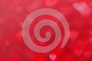 Red hearts Valentine`s day background