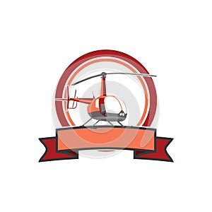Red Heli Vintage Logo