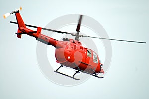 Red helicopter