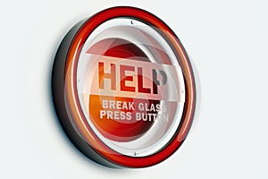 Red help alarm button