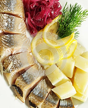 Red Herring with Lemon