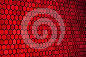 Red Hexagon Pattern