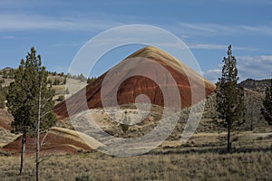 Red Hill, located in Painted Hills area of Oregon, USA