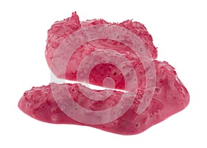 Red horseradish sauce with beetroot isolated on white background. Healthy eating