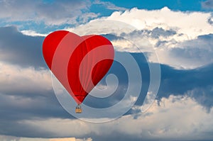 Red hot air balloon